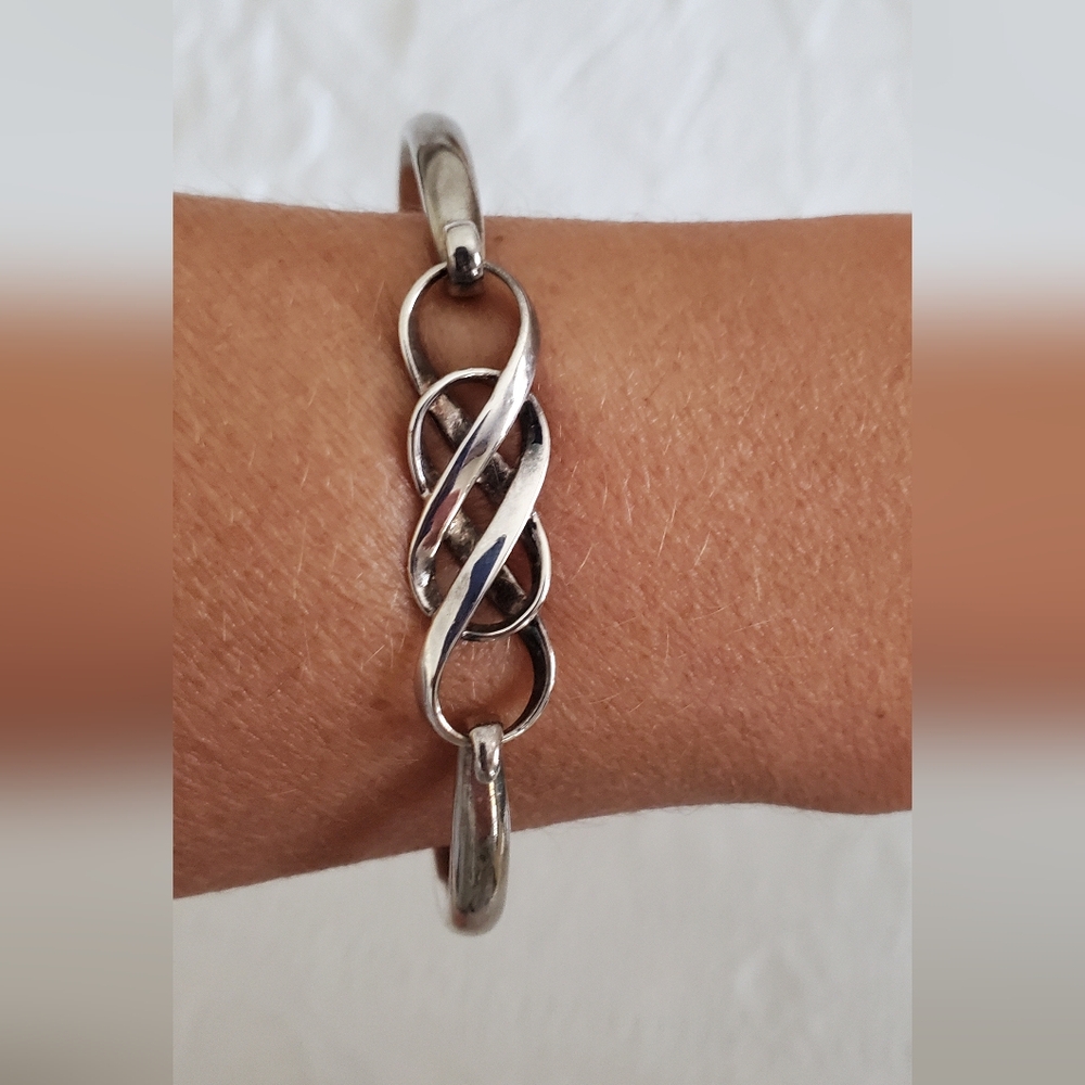 Sterling silver MOBIUS STRIP bracelet